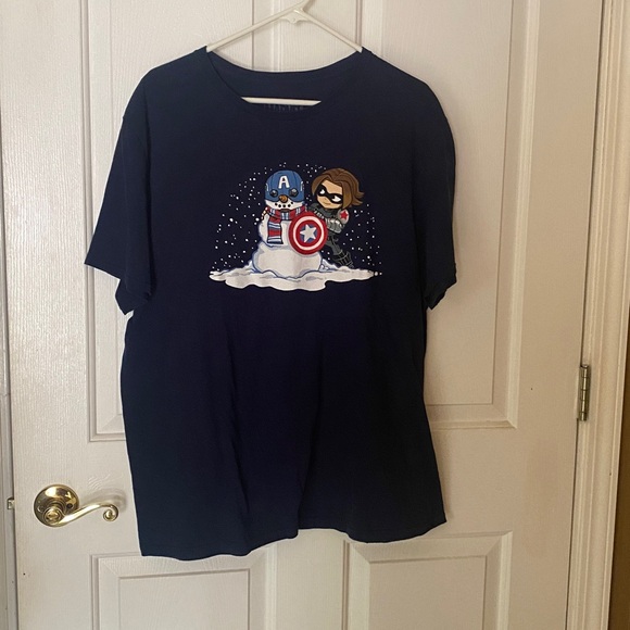 Marvel Navy Graphic Tee - Picture 1 of 4